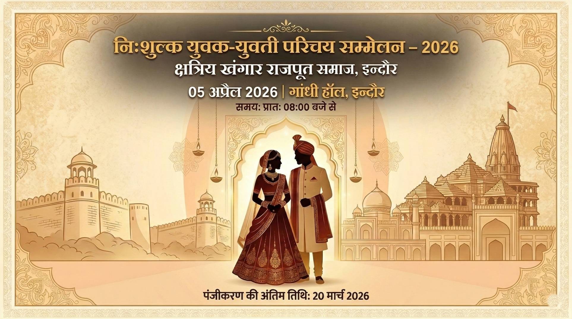 निःशुल्क युवक-युवती परिचय सम्मेलन - 2026 ,क्षत्रिय खंगार राजपूत समाज, इन्दौर