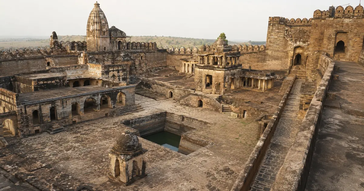 गढ़कुंडर किले के अंदर राजमहल मंदिर अंधकूप और दुर्ग परिसर